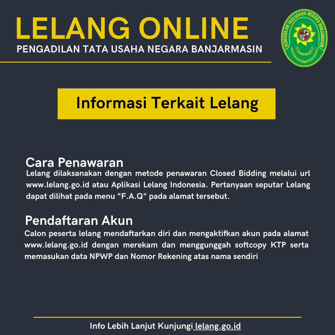 Lelang 6Juli 2