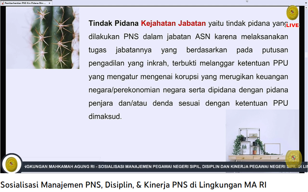 Capture manajemen ASN